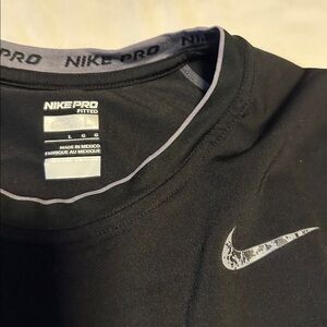 Nike Pro Dri Fit Black Fitted Shirt